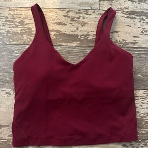 lululemon athletica Burgundy Tank Top- Never Worn tags removed